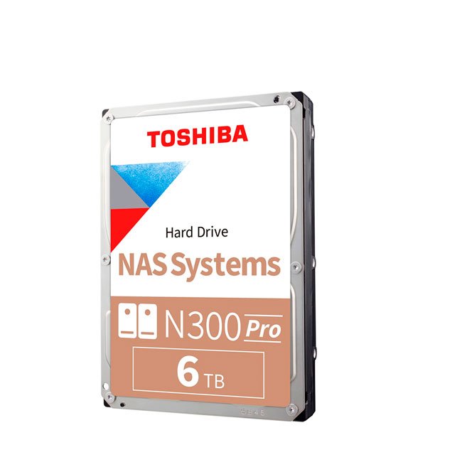 Disco duro Toshiba N300 PRO NAS, 6TB, SATA 6.0Gb/s, 7200rpm, 512MB Cache, 3.5".