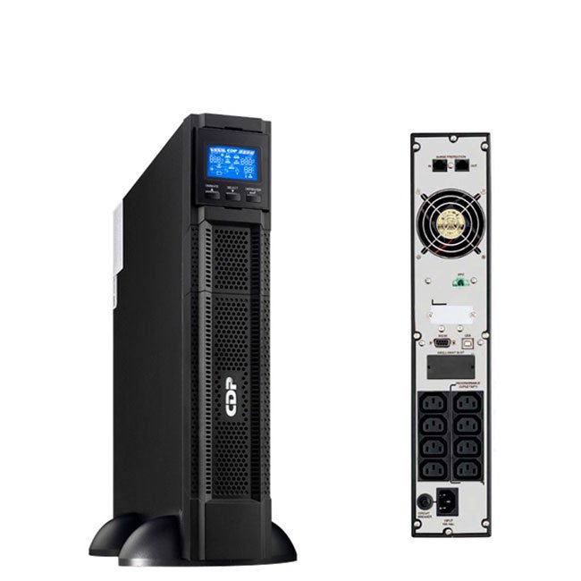 UPS Online CDP UPO11-1 RTAXi 1000VA 1000W Torre/Rack con 8 salidas IEC-C13 y Panel LCD