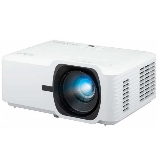 ViewSonic LS740W – Proyector Láser WXGA 5000 lúmenes con Zoom Óptico 1.3x, Corrección Keystone y Proyección 360°
