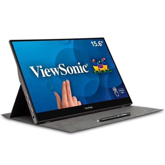 Monitor portátil táctil ViewSonic TD1655 16" Full HD, 10 puntos táctiles, USB-C, IPS, Antihuellas