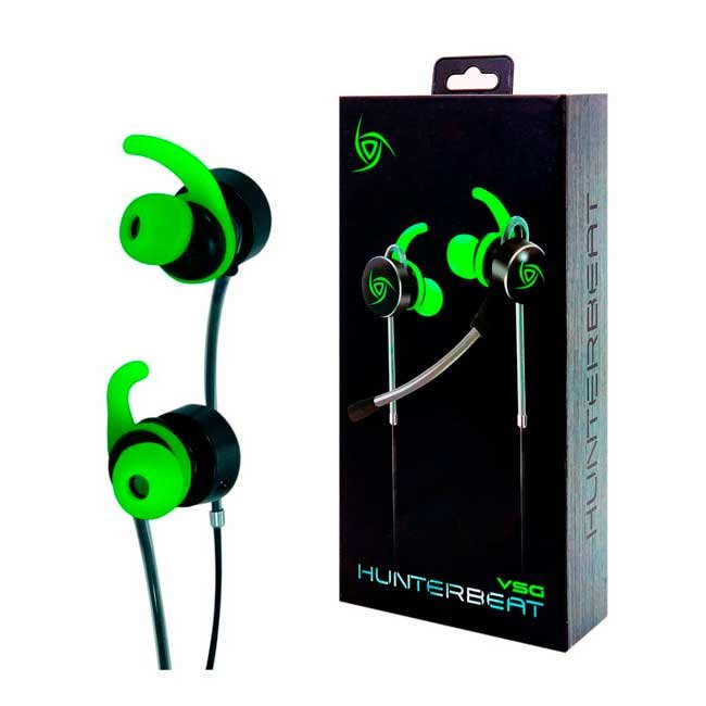 Audífono In-Ear VSG Hunterbeat con Micrófono Desmontable, Jack 3.5mm Multiplataforma