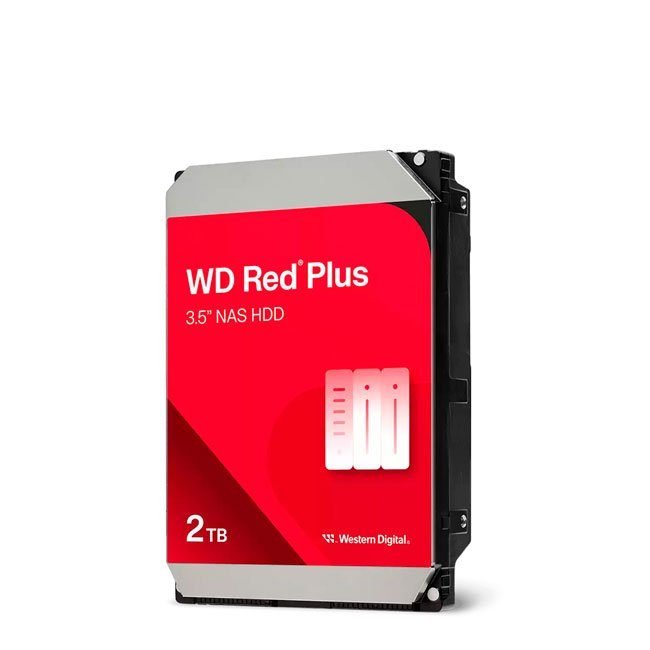 Disco duro Western Digital Red Plus WD20EFPX, 2TB, SATA, 5400rpm, 3.5", Cache 64MB