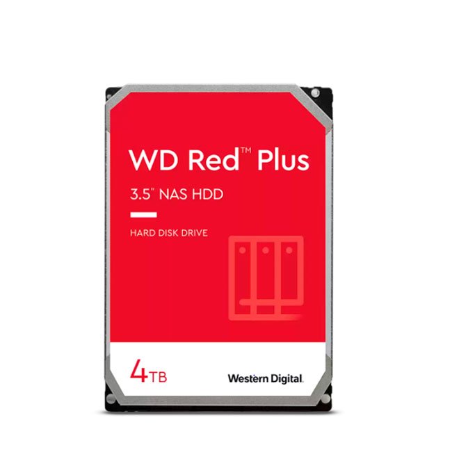Disco duro Western Digital Red Plus WD40EFPX, 4TB, SATA, 5400rpm, 3.5", Cache 256MB