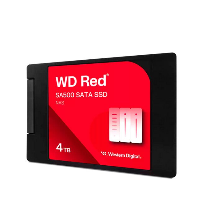 Disco SSD Western Digital Red SA500 NAS 4TB SATA 2.5" 560MB/s | Alto Rendimiento para Servidores NAS