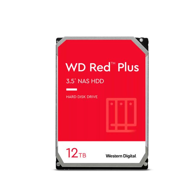 Disco Duro WD Red Plus 12TB WD120EFGX | 7200 RPM, 3.5", SATA para NAS