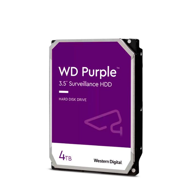 Disco duro Western Digital WD Purple, 4TB, SATA 6.0 Gb/s, 256MB Cache, 5400 rpm, 3.5".