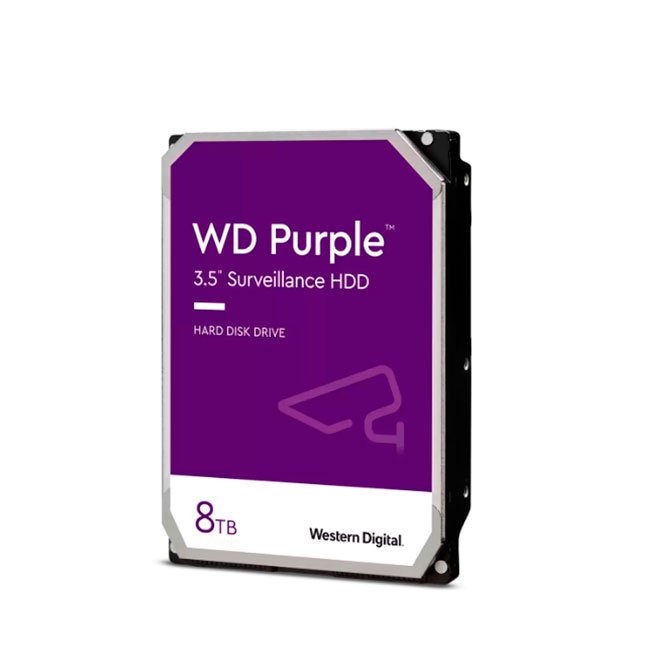 Disco duro Western Digital WD Purple, 8TB, SATA 6.0 Gb/s, 256MB Cache, 5640 rpm, 3.5"