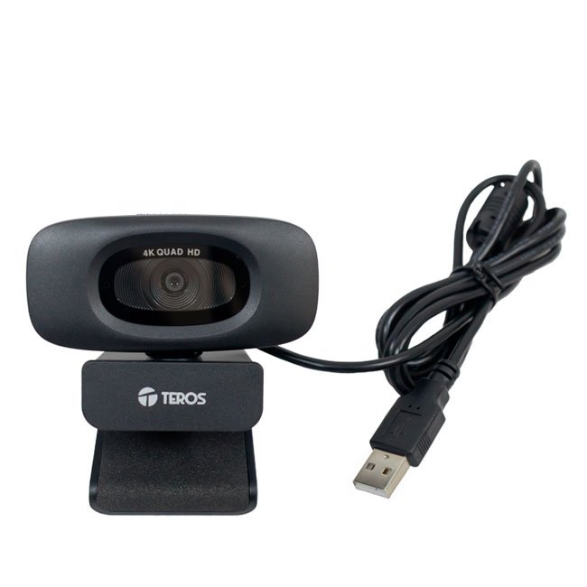 Webcam TEROS TE-9073N 4K UHD con Micrófono Omnidireccional y USB 2.0