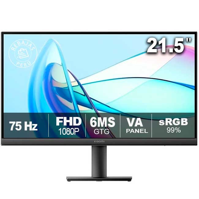 Monitor Xiaomi A22i 21.45” FHD VA 75Hz con HDMI